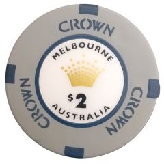 Token/Chip - 2 Dollars Crown Melbourne Casino Chip