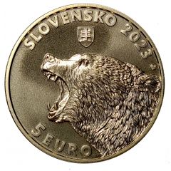5 Euros The brown bear
