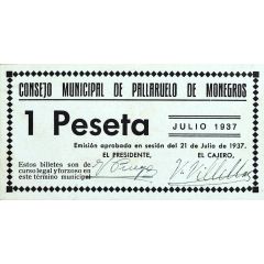 1 Peseta Pallaruelo de Monegros