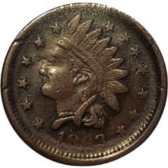 Civil War Token - Not One Cent F-93/362