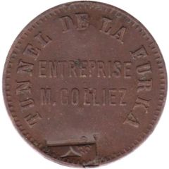 5 Centimes - Entreprise M. Golliez Tunnel de la Furka