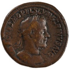 Sestertius - Macrinus PONTIF MAX TR P P P S C, Felicitas