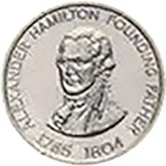 Token - Shell Famous Americans Coin Game Alexander Hamilton
