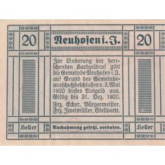 20 Heller Neuhofen im Innkreis