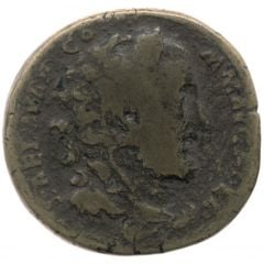 Sestertius - Commodus HERC ROM CONDITORI P M TR P XVII IMP VIII COS VII P P S C, Hercules