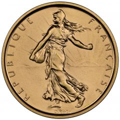 5 Francs Gold Piedfort