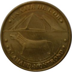 Tourist token - Monnaie de Paris - Saint-Amand-Montrond - La Cité de l`Or - Le Lion gardien de la Pyramide