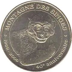 Monnaie de Paris Tourist Token - Montagne des Singes 1969-2009