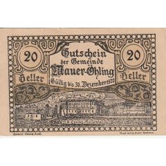 20 Heller Mauer-Öhling