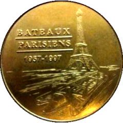 Monnaie de Paris Tourist Token - Bateaux Parisiens 1957-1997