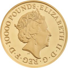 10000 Pounds - Elizabeth II The Queen`s Beasts Completer, Gold Proof