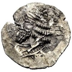 Hemidrachm - Pakor II Reverse bust right
