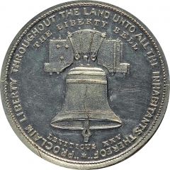 Dollar - U.S. Centennial Exposition Liberty Bell, Independence Hall, Thick