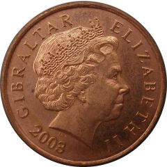 1 Penny - Elizabeth II Barbary Partridge, head with tiara