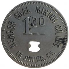 1 Dollar - Berger Coal Mining Co. Le Junior, Kentucky