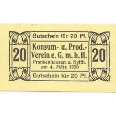 20 Pfennig Konsum- und Prod. Verein
