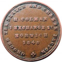 1/4 Penny Norfolk - Norwich / H. Colman