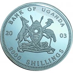 2000 Shillings Waving queen