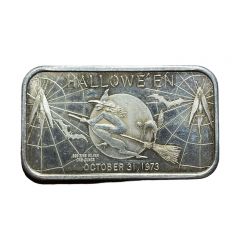 1 Oz Silver - Madison Mint Halloween 1973 - Reverse Variety