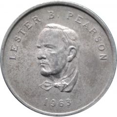 Shell Oil Token - Prime Ministers of Canada 1963 - Lester B. Pearson