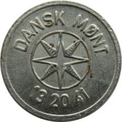 25 Spillemærke - Indløses Ikke Dansk Mønt 13 20 41