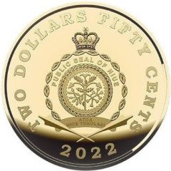 2 Dollars 50 Cents - Elizabeth II Brown bear