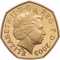 50 Pence - Elizabeth II Suffragette Movement, Gold Proof