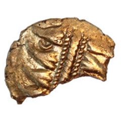 Gold ¼ Stater Double Hair Curls