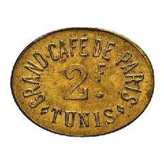 2 Francs - Grand Café de Paris - Tunis