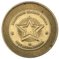 25 Cent Gaming Token - Brantford Charity Casino
