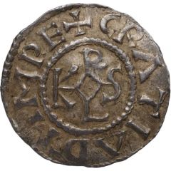 Denier - Charles II as emperor, Perthes mint
