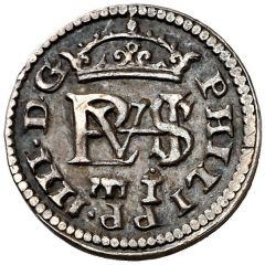 1/2 Real - Felipe IV Segovia,shield