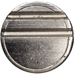 Blank Token 2 grooves, 27.5 mm, Steel