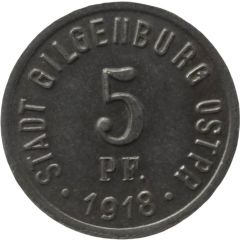 5 Pfennig - Gilgenburg