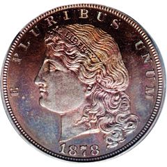 5 Dollars `1878 Half Eagle` Pattern, copper