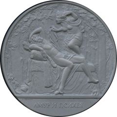 Medal - Leningrad - Sculptures of the Summer Garden Amor and Psyche