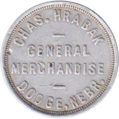 50 Cents - Chas. Hrabak Dodge, Nebraska