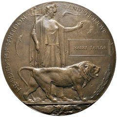 First World War memorial plaque `Deadman`s Penny`