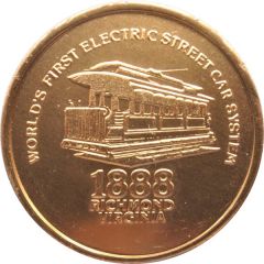 Token - World`s First Electric Street Car System - Belle of Richmond