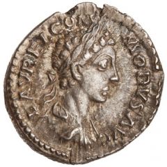 Denarius - Commodus TR P IIII IMP III COS II P P, Fortuna