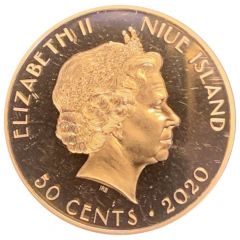 50 Cents - Elizabeth II 75 Years Peace and Liberty