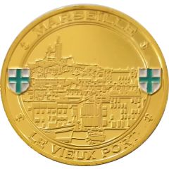 Jeton touristique - Nemery & Calmejane - Marseille - Le vieux port - Notre Dame de la Garde
