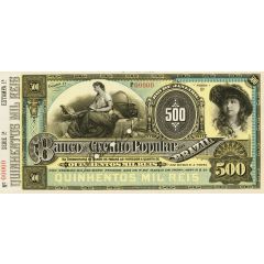 500 Mil Réis Banco de Crédito Popular do Brazil