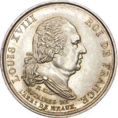 Jeton de notaires de Meaux - Louis XVIII