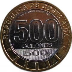 500 Colones Abolition of the Costa Rican Army