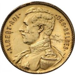 10 Francs - Albert I French text, Pattern Strike