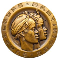 Médaille trois siècle des Antilles Françaises