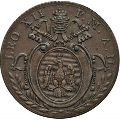 1 Quattrino Romano - Leo XII