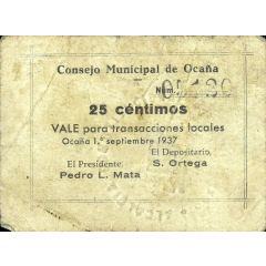 25 Céntimos Ocaña