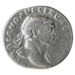 Denarius - Trajan COS V P P S P Q R OPTIMO PRINC, Felicitas